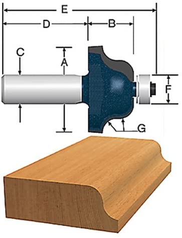 Bosch 85271MC 1/4 In. Roman Ogee Router Bit