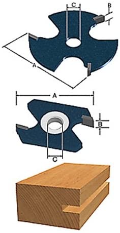 Bosch 85529MC Ct 1/8 Slotting Cutter 3F 5/16Arb