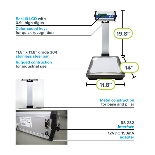 Adam Equipment CPWplus 15P CPWplus Bench and Floor Scales