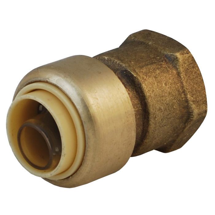 Legend Valves 456-705NL 3/4" Insta-Loc II No Lead DZR Forged Brass Push-Fit x FNPT Adapter