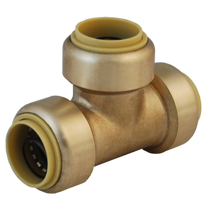 Legend Valves 456-180NL 1/2" Insta-Loc II No Lead DZR Forged Brass Push-Fit Tee