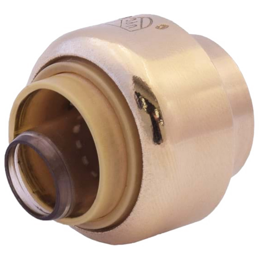 Legend Valves 456-484NL 3/4" Insta-Loc II No Lead DZR Forged Brass Push-Fit Test Cap