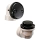 Jones Stephens B0717BL Black Two-Hole Toe Touch Bath Waste Kit, Standard Half Kit, PVC
