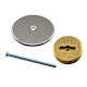 Jones Stephens C92252 Extension Cover Set Wall Cover (24 gauge) with 2-1/2" Slotted Plug and 5" Cover