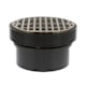 Jones Stephens D50462 4" LevelBest® Complete Hub Fit Drain System with 3" Plastic Spud and 5" Nickel Bronze Strainer