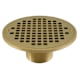 Jones Stephens D60975 2" IPS Metal Spud with 6" Polished Brass Round Strainer