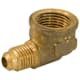 Jones Stephens F40061 5/8" x 1/2" Brass Flare x FIP 90° Elbow