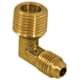 Jones Stephens F40094 5/8" x 1/2" Brass Flare x MIP 90° Elbow
