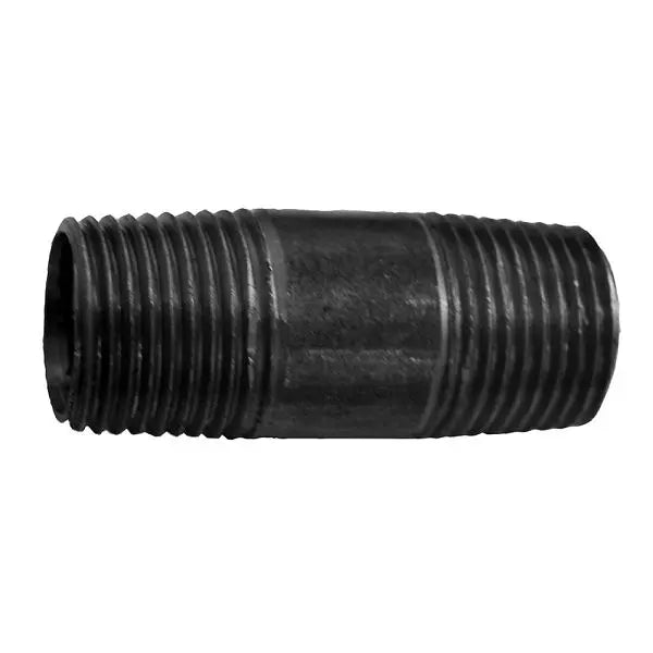 Jones Stephens 30215 1/4" x 1-1/2" Black Pipe Nipple