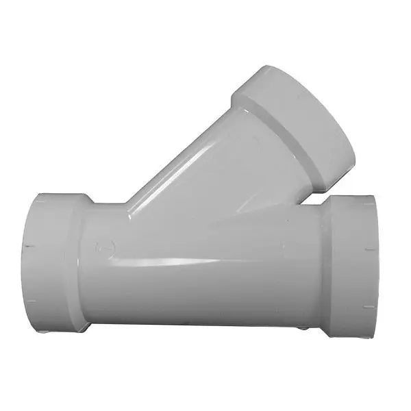 Jones Stephens PFY032 3" x 2" PVC Reducing Wye, H x H