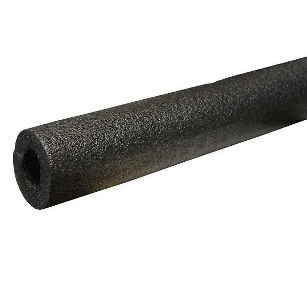 Jones Stephens I51078 7/8" ID (3/4" CTS 1/2" IPS) Semi-Slit Black Polyethylene Foam Pipe Insulation, 1/2" Wall Thickness, 240 ft. per Carton