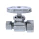 Jones Stephens S10303 5/8" OD Comp x 3/8" OD Comp Multi-Turn Straight Supply Stop Valve, Chrome Plated