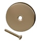 Jones Stephens T0812BN Brushed Nickel One-Hole Overflow Plate with Screw