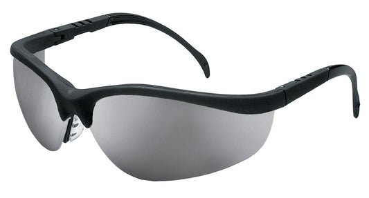 MCR Safety KD117 Klondike® KD1 Series Black Safety Glasses Silver Mirror Lenses Adjustable Temple Length (1 Pair)