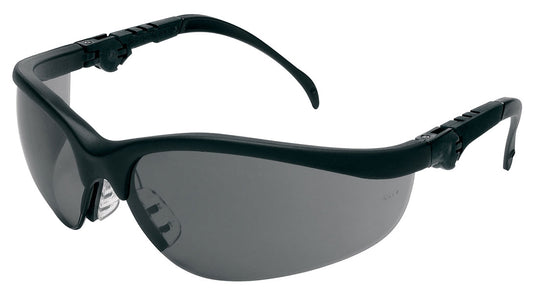 MCR Safety KD312AF Klondike® KD3 Series Black Safety Glasses with Gray Lenses Gray UV-AF® Anti-Fog Lenses Soft and secure TPR nose piece (1 Pair)