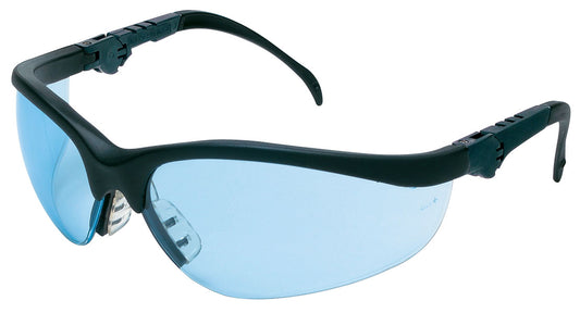 MCR Safety KD313 Klondike® KD3 Series Black Safety Glasses with Light Blue Lenses Soft and secure TPR nose piece (1 Pair)