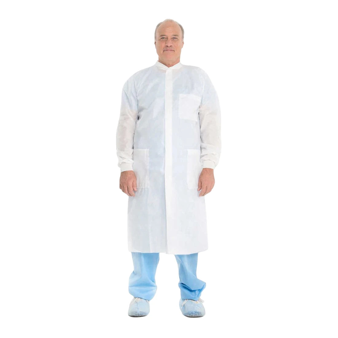 SOS Cleanroom Kimberly-Clark Kimtech A8 Certified Lab Coats With Cuffs And Knit Collar