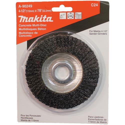 Makita A-90249 4‘1/2" x 7/8" Multi‘Disc, 24 Grit, Masonry, Flat Type 27