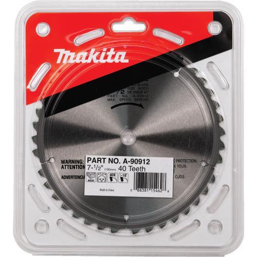 Makita A-90912 7‘1/2" 40T Carbide‘Tipped Miter Saw Blade