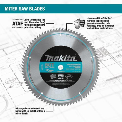 Makita A-93675 10" 60T Micro‘Polished Miter Saw Blade