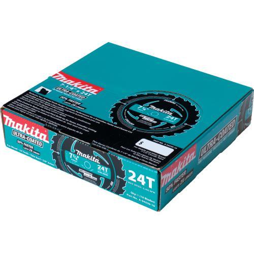 Makita A-94530-10 7‘1/4" 24T Carbide‘Tipped Ultra‘Coated Circular Saw Blade, Framing, 10/pk