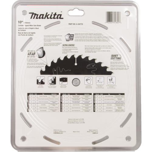 Makita A-94770 10" 80T Ultra‘Coated Miter Saw Blade