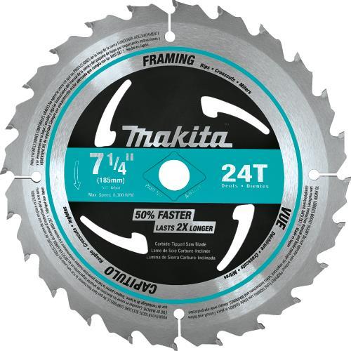 Makita A-94839-10 7‘1/4" 24T Carbide‘Tipped Circular Saw Blade, Framing, 10/pk