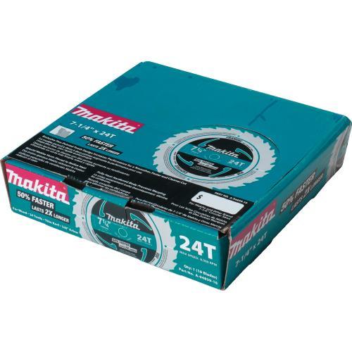 Makita A-94839-10 7‘1/4" 24T Carbide‘Tipped Circular Saw Blade, Framing, 10/pk