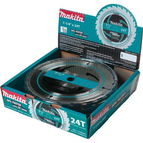 Makita A-94839-10 7‘1/4" 24T Carbide‘Tipped Circular Saw Blade, Framing, 10/pk