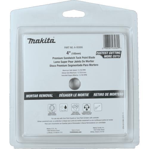 Makita A-95906 4" Dual Sandwich Diamond Tuck Point Blade