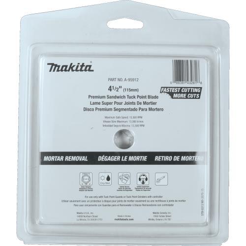 Makita A-95912 4‘1/2" Dual Sandwich Diamond Tuck Point Blade