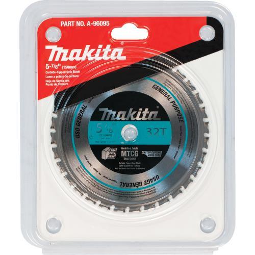 Makita A-96095 5‘7/8" 32T Carbide‘Tipped Saw Blade, Metal/General Purpose