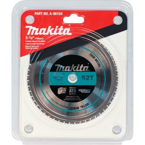 Makita A-96104 5‘7/8" 52T Carbide‘Tipped Saw Blade, Thin Metal