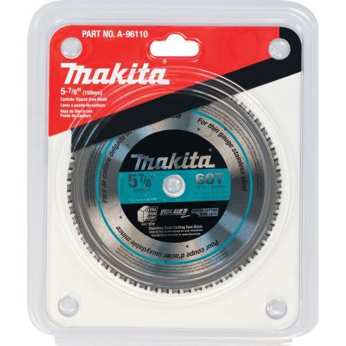 Makita A-96110 5‘7/8" 60T Carbide‘Tipped Saw Blade, Stainless Steel