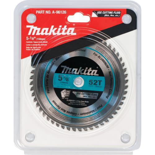 Makita A-96126 5‘7/8" 52T Carbide‘Tipped Saw Blade, Aluminum