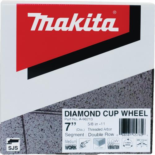 Makita A-96213 7" Low‘Vibration Diamond Cup Wheel, Double Row