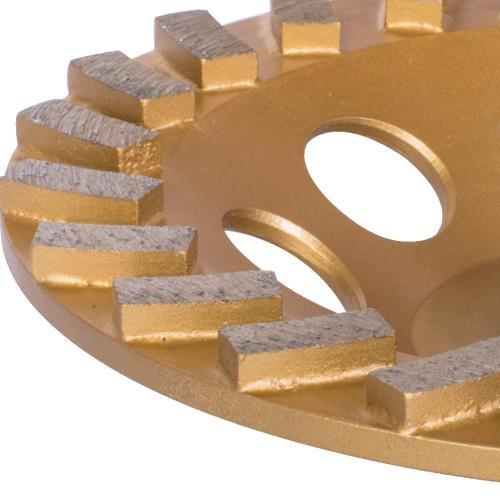 Makita A-96425 7" Low‘Vibration Diamond Cup Wheel, 24 Segment Turbo