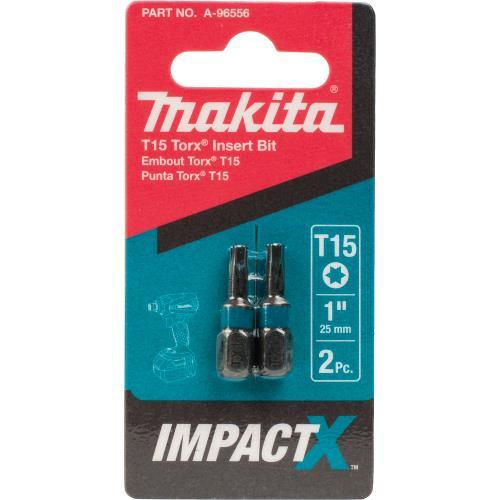 Makita A-96556 ImpactX T15 Torx® 1³ Insert Bit, 2/pk