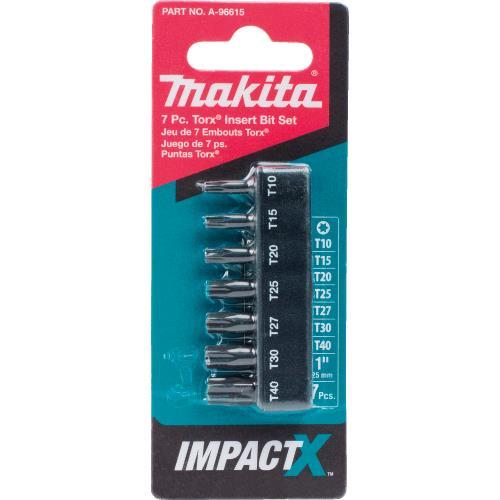 Makita A-96615 ImpactX, 7 Pc. Torx® 1³ Insert Bit Set