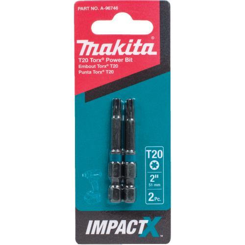 Makita A-96746 ImpactX, T20 Torx® 2³ Power Bit, 2/pk