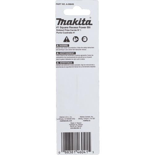 Makita A-96849 ImpactX #1 Square Recess 3˜1/2³ Power Bit