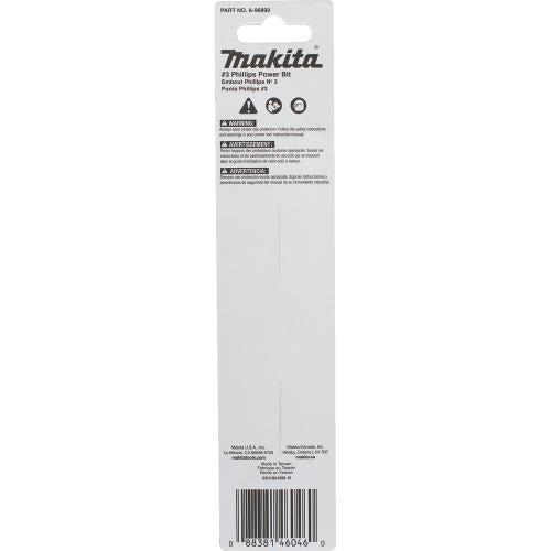 Makita A-96899 ImpactX, #3 Phillips 6³ Power Bit