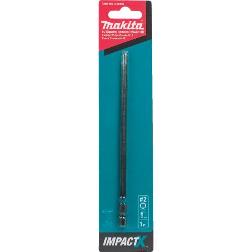 Makita A-96908 ImpactX, #2 Square Recess 6³ Power Bit