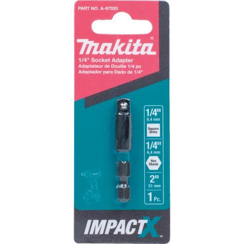 Makita A-97025 ImpactX, 1/4³ x 2³ Socket Adapter