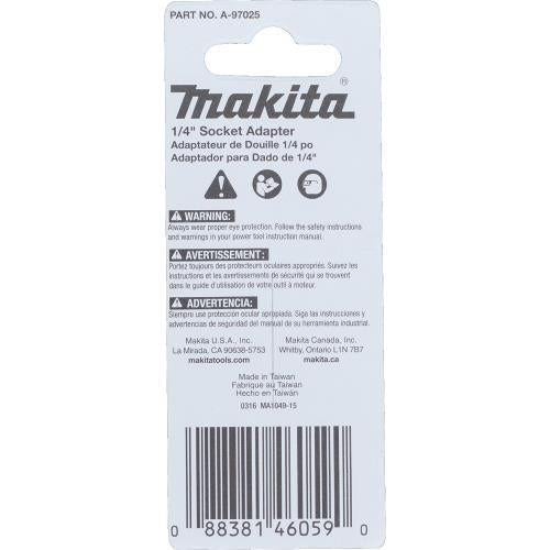 Makita A-97025 ImpactX, 1/4³ x 2³ Socket Adapter