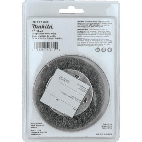 Makita A-98376 4" Crimped Wire Wheel, 5/8"‘11