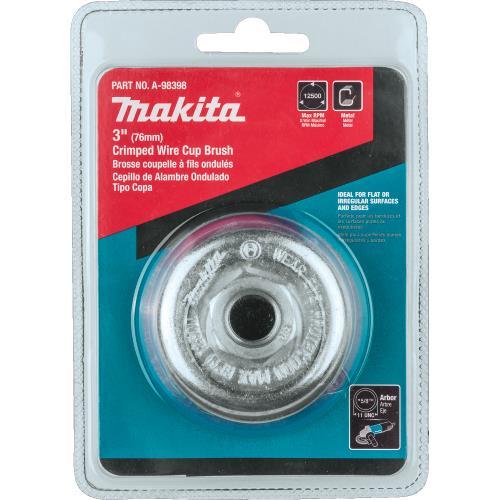 Makita A-98398 3" Crimped Wire Cup Brush, 5/8"‘11