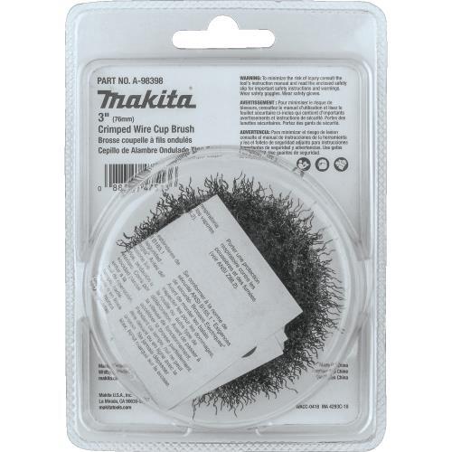 Makita A-98398 3" Crimped Wire Cup Brush, 5/8"‘11