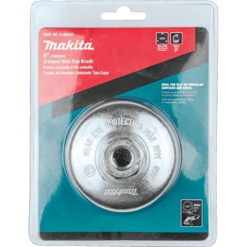 Makita A-98407 4" Crimped Wire Cup Brush, 5/8"‘11