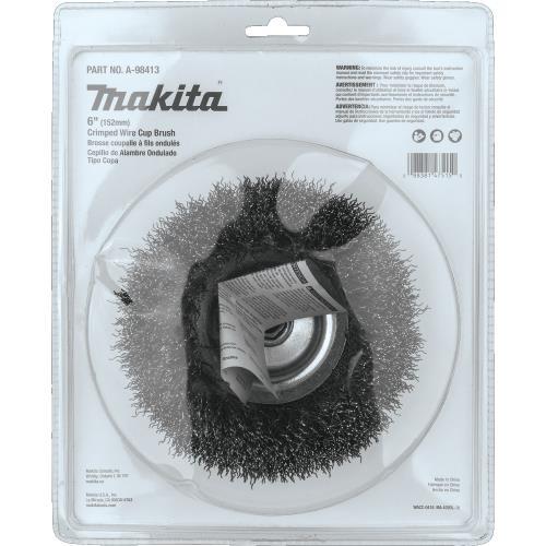 Makita A-98413 6" Crimped Wire Cup Brush, 5/8"‘11